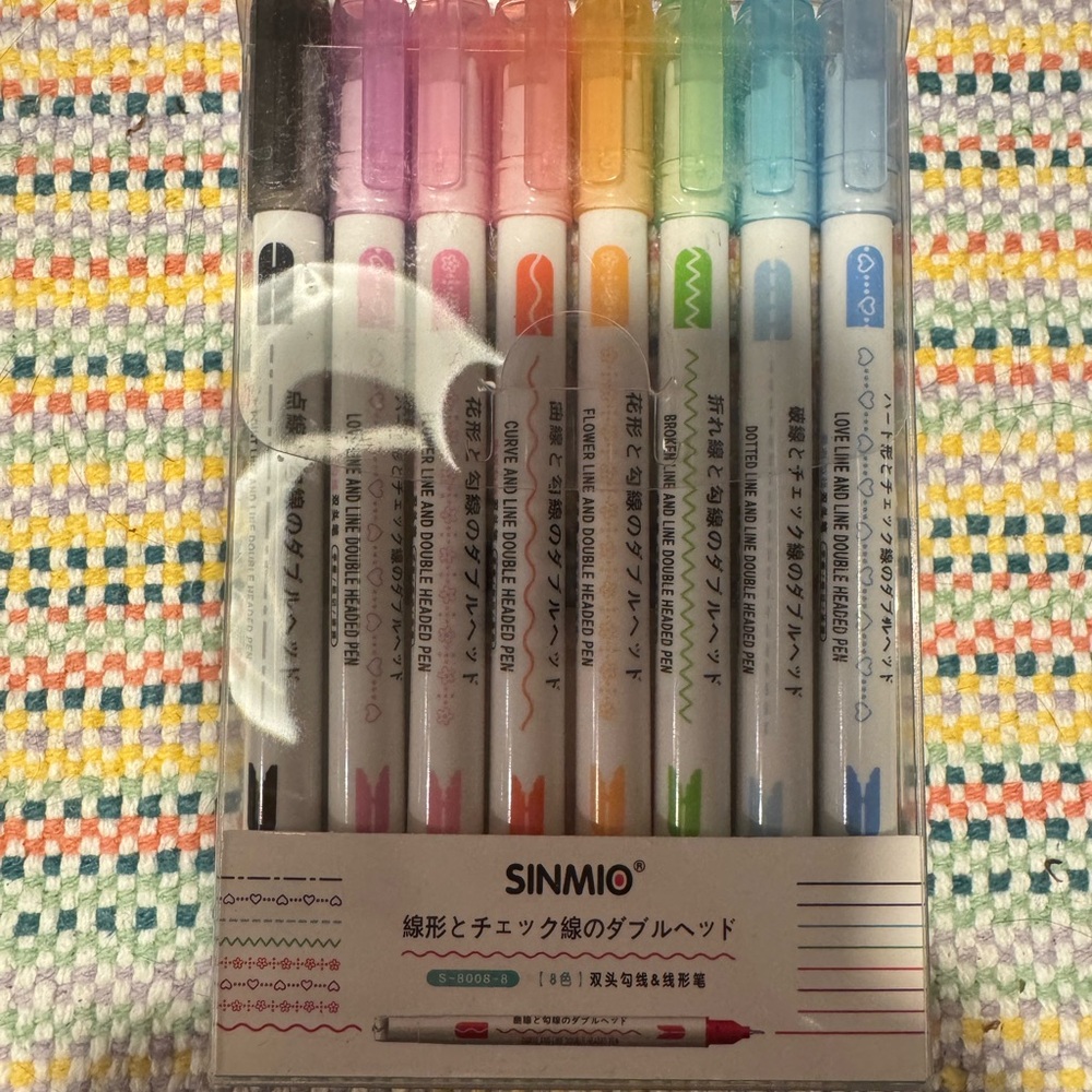 SINMIO Linerar Colored Marker Set